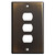 3 Switch Despard Wall Plate Cover - Oil Rubbed Bronze