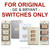 Cover Plates for Original Low Voltage Switches