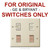 Cover Plates for Original Low Voltage Switches