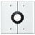 Product - Split 2 Gang 1" Hole Sectional Wall Switch Plates - White