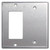 Rocker & Blank Combo Light Switch Plates - Spec Grade Stainless Steel