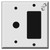 Cable & GFCI Outlet Combo Cover Plates - White