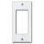 2" Narrow 1 GFI Decora Rocker Light Switch Plate Covers - White