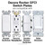 Standard opening - fits rocker, block outlet, stacked, and slide dimmer switches.