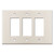 Oversized 3 Decora Rocker Jumbo Switch Plates - Light Almond