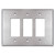 Oversized 3 Decora Rocker Switch Plates - Spec Grade Stainless Steel