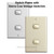 Replacement Sierra Low Voltage Switch Plate shown with 2 switches