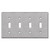 4 Toggle Light Switch Covers - Spec Grade Stainless Steel