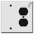 Blank & Duplex Outlet Covers - Red