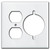 Duplex Outlet and Dryer Receptacle Wall Plates - White