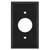 Single Receptacle Wall Covers - Black