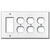 3 Duplex 1 Decora Switch Plate - White