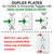 Larger Wall Plate for Duplex Type Devices