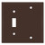 1 Toggle 1 Blank Wall Covers - Brown