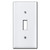 2.25" Small Toggle Switch Plate - White