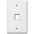 Single Telephone Jack Switch Plates - White