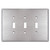 Oversized 3 Gang Toggle Switchplate - Spec Grade Stainless Steel