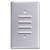 Louvered Switch Plate One Gang Vertical - Chrome