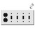 12 Toggle 1 Outlet Covers - White