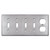 Receptacle Plugs and 4 Toggle Wall Plates - Satin Stainless Steel