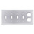 Single Duplex & Quad Toggle Switch Plates - Polished Chrome