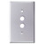 One Push Button Switch Plates - Polished Chrome