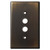 One Push Button Wallplate Covers - Oil Rubbed Bronze