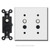 Covers Side by Side Push Button Light Switches