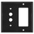 Single Push Button Single Decora Switch Covers - Black
