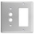 One Decora Switch One Push Button Switch Plate Cover - Polished Chrome