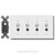 Wall Plates for Push Button Lighting - 4 Switch