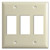 Touch-Plate Genesis Low Voltage 3 Switch Plate Covers - Almond
