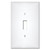 Midway 1 Toggle Plastic Light Switch Plate - White