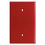 Oversized 1 Blank Light Switch Plate Cover - Red