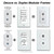 Select Duplex or Decora Frame Style for RJ11 Jacks