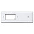 Sideways Decor Outlet + Blank Long Cover Switch Plate - White