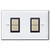 White 2 Switch GE Low Voltage Lighting Wall Plate & Ivory Switches