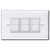 3 Light Control GE Low Voltage Switch Plate Cover Set Replacement - All White