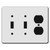 Tall 2 Toggle 1 Duplex Outlet Switch Plate Covers