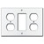 Outlet GFCI/Rocker Outlet Cover Plates - White