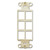 6-Jack Modular Communication Frame Leviton - Ivory