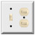 Deep Vertical & Horizontal 3 Toggle Switch Plate Covers (switches not included)