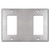 Decor Blank Decor Triple Wall Plate - Stainless Steel