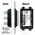 Side & Back View - GE Key Operated Light Switch - Low Voltage