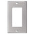 1 Decor Rocker/GFCI Switch Plates - Polished Stainless Steel