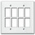 New Style Low Voltage 8-Switch Master Selector Panel - White