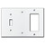 Toggle Rocker 3-Gang Wall Switch Cover - White