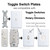 Single Toggle Light Switch Plate Cover