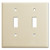 Toggle Switch Wall Plate - Ivory