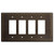 Jumbo 4 Decor Rocker GFCI Wall Plate - Oil Rubbed Bronze